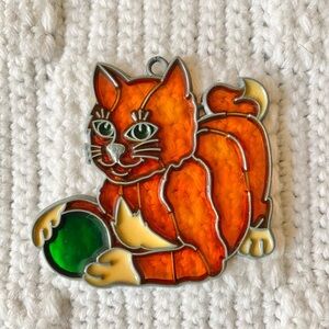Vintage Cat Kitten Sun Catcher
